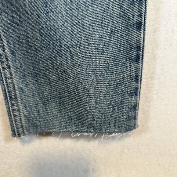 AGOLDE‎ Fen High Rise Relaxed Taper Button Fly Blue Jeans in Wander Size 26 NWT - Picture 5 of 16